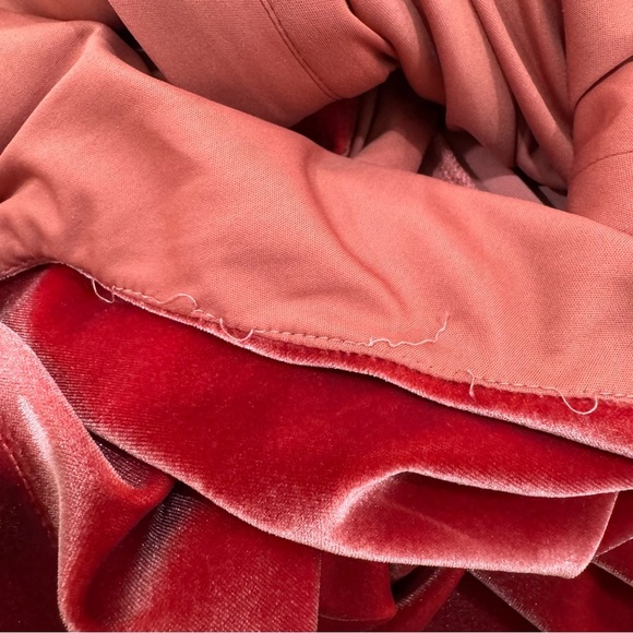 NWT Awaylee X Free People Peekaboo Velvet Jumpsuit Women's 1X Cutout Red Orange - Picture 16 of 16